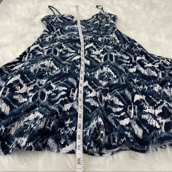 AEROPOSTALE Blue and White Geometric Mini Dress Size Small - Picture 4 of 8